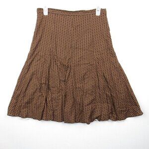 VTG 90s Miss Chievous Skirt Juniors Size 5 Brown Flare Cotton Retro Boho